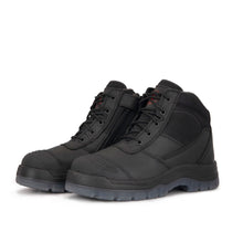 Load image into Gallery viewer, RockRooster Crisson Black 6 Inch Leather Steel Toe Safety Boots Men's New in Box
