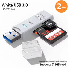Load image into Gallery viewer, 2-in-1 SD &amp; TF Memory Card Reader – USB 2.0, USB 3.0 &amp; Type-C Options
