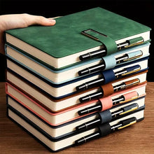 Load image into Gallery viewer, Vintage A5 Leather Notebook – Soft Cover Journal for Business &amp; College
