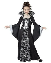 Load image into Gallery viewer, Girls Vampire Costume Gothic Tutu Dress – Halloween Fantasy Outfit
