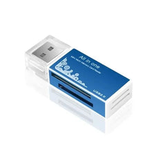 Load image into Gallery viewer, 2-in-1 SD &amp; TF Memory Card Reader – USB 2.0, USB 3.0 &amp; Type-C Options
