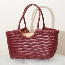 Load image into Gallery viewer, Handbags Women's Genuine Leather Shoulder Bag Weaving Casual Shopping Bag Vintage Big Tote Purse Cowhide Cross Hand Bags Lady

