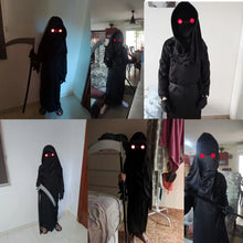 Load image into Gallery viewer, Kids Grim Reaper Costume – Skeleton Glow Halloween Outfit
