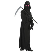 Load image into Gallery viewer, Kids Grim Reaper Costume – Skeleton Glow Halloween Outfit
