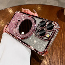 Load image into Gallery viewer, Glitter Mirror iPhone Case with Ring Stand, MagSafe Compatible

