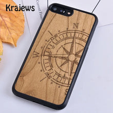Load image into Gallery viewer, Krajews Natural Bamboo Wood Soft Phone Case Cover For iPhone 16 15 SE2020 14 6 7 8 plus 11 12 13 pro max Plus coque Fundas
