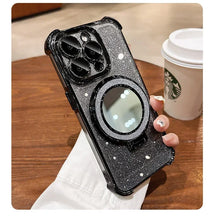 Load image into Gallery viewer, Glitter Mirror iPhone Case with Ring Stand, MagSafe Compatible
