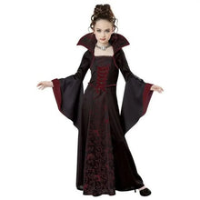 Load image into Gallery viewer, Girls Vampire Costume Gothic Tutu Dress – Halloween Fantasy Outfit
