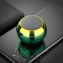 Load image into Gallery viewer, Shop Compact Wireless Bluetooth Speaker – Yellow Electroplated Design

