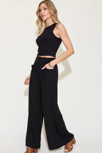 Load image into Gallery viewer, Shop Stretchy Wide Leg Pants Set Orange Women
