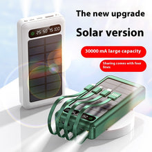 Load image into Gallery viewer, Solar 2026 30000mAh Portable Power Bank Built In Cable Premium
