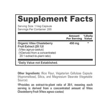 Load image into Gallery viewer, NusaPure Vitex Chasteberry Extract 450 mg – 200 Vegan Capsules
