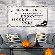 Load image into Gallery viewer, Family Halloween Sign
