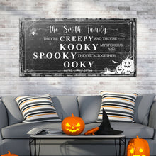Load image into Gallery viewer, Family Halloween Sign
