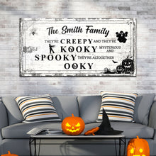 Load image into Gallery viewer, Family Halloween Sign
