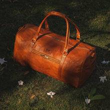 Load image into Gallery viewer, The Belgium Handmade Full Grain Leather Weekender Bag 24 Inch Travel Duffel
