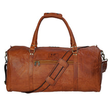 Load image into Gallery viewer, The Belgium Weekender Duffel Full Grain Leather Travel Bag 24 Inch Carry On Brown
