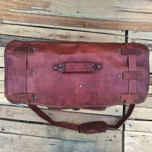 Load image into Gallery viewer, The Harrison Luxury Full Grain Goat Leather Travel Duffel 24 28 Inch for Men
