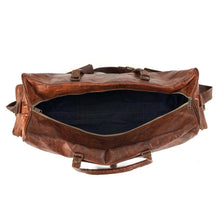 Load image into Gallery viewer, The Portland Vintage Goat Leather Travel Bag 24 28 Inch Carry On Luggage

