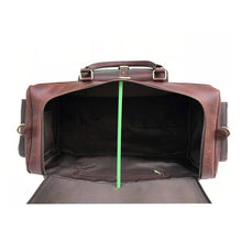 Load image into Gallery viewer, The Richardson Genuine Buffalo Leather Duffle Bag Luxury Travel Weekender Buy Now
