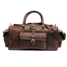 Load image into Gallery viewer, The Richardson Handmade Buffalo Leather Travel Duffel Carry On Weekend Bag Authentic

