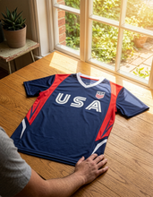 Load image into Gallery viewer, USA soccer jersey men


