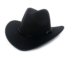 Load image into Gallery viewer, Vintage Wool Felt Cowboy Hat 2026 Cone Crown Wide Brim Western Hat Men
