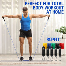 Load image into Gallery viewer, XPRT Fitness resistance bands door anchor setup for home gym exercise
