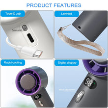 Load image into Gallery viewer, Oceanfront™ TurboCool Mini Handheld Fan — 3-Speed Rechargeable Breeze
