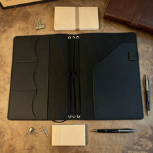 Load image into Gallery viewer, a5-binder-cover-retro-leather-journal
