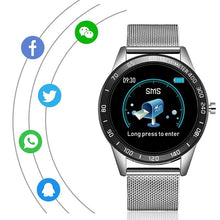 Load image into Gallery viewer, affordable luxury smartwatch stainless steel band
