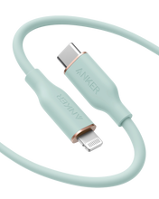 Load image into Gallery viewer, anker flow silicone cable mint green 6ft shop now
