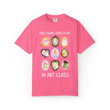 Load image into Gallery viewer, Art Halloween Teacher Tee: Fall-Owing Directions
