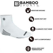 Load image into Gallery viewer, Premium Bamboo Rayon Quarter High Crew Socks - 3 Pair and 6 Pair Packs Available
