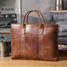 Load image into Gallery viewer, best leather briefcase men 16 inch buy
