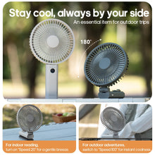Load image into Gallery viewer, best portable fan 100 speed levels LED battery display
