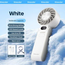 Load image into Gallery viewer, best portable ice fan 3600mAh long battery life fan
