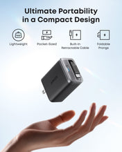 Load image into Gallery viewer, best retractable USB-C charger under 30 dollars dual port
