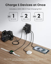 Load image into Gallery viewer, best travel adapter charge 5 devices simultaneously
