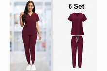 Load image into Gallery viewer, best women's medical uniform 6 piece buy online
