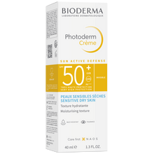 Load image into Gallery viewer, bioderma photoderm moisturizing sunscreen cream spf 50 plus
