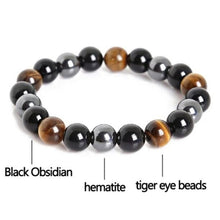Load image into Gallery viewer, black obsidian bracelet
