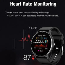 Load image into Gallery viewer, black smart watch heart rate blood pressure tracker purchase
