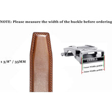 Load image into Gallery viewer, brown leather belt men
