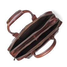 Load image into Gallery viewer, buffalo leather briefcase with padded laptop sleeve
