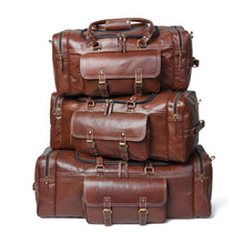Load image into Gallery viewer, buffalo leather duffle bag 28 inch
