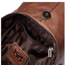 Load image into Gallery viewer, bull captain vintage leather shoulder bag men
