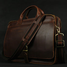 Load image into Gallery viewer, buy FANCODI full grain leather mens briefcase
