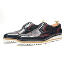 Load image into Gallery viewer, buy Italy men's wingtip derby shoes
