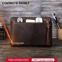 Load image into Gallery viewer, buy crazy horse leather macbook sleeve
